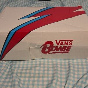 Vans Bowie Red and Blue Shoe Box